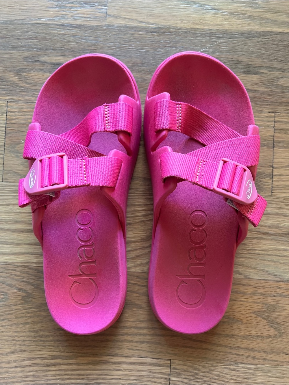 Chaco Chillos Pink Adjustable Slide Sandals